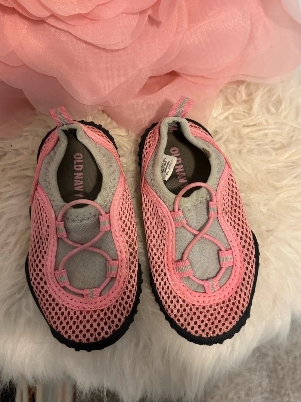Baby Pink Mesh Water Shoes